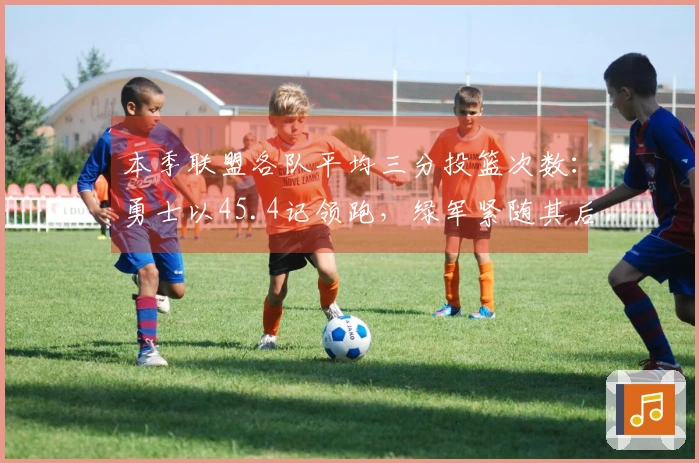 本季联盟各队平均三分投篮次数：勇士以45.4记领跑，绿军紧随其后